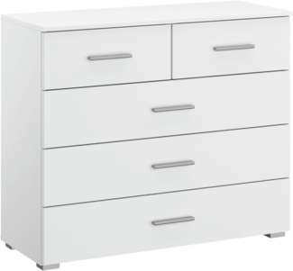 rauch Kommode FLEXX, 5 Schubkästen, Alpinweiß, 93 x 81 x 42 cm
