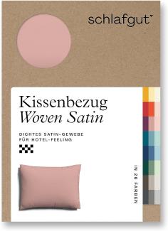 Schlafgut Woven Satin Bettwäsche|Kissenbezug einzeln 70x90 cm| purple-mid