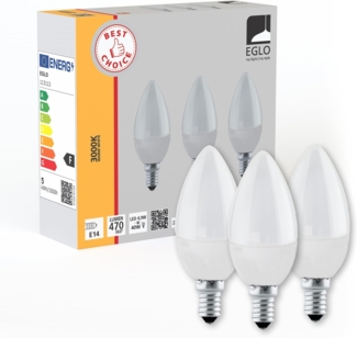 Eglo 113113 LED Leuchtmittel E14 3X4,9W 3000K L:10cm Ø3. 7cm