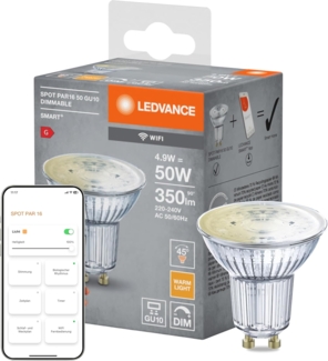 LEDVANCE SMART+ WiFi PAR16 50 DIM 2700K GU10 FR 3x1