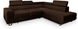 Masseno Ecksofa NOLA mit Schlaffunktion L-Form, Sofa mit Bettkasten