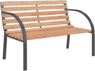 vidaXL Gartenbank 120 cm Holz und Eisen 41014