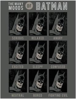 Batman Moods Fleecedecke - 130 x 170 cm