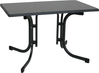 greemotion Klapptisch, eckig, 110 x 70 x 70 cm in in anthrazit/Schieferdekor