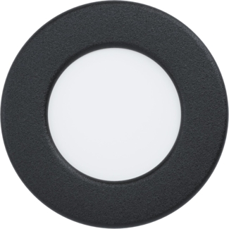 Eglo 99211 Badezimmerleuchte FUEVA 5 schwarz rund Ø:8,6cm IP44 2,7W 3000K