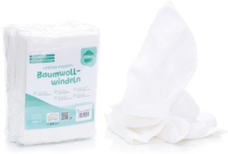 Baumwollwindeln 10erPack 80x80 cm, weiß