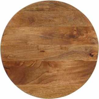 vidaXL Tischplatte Ø 40x3,8 cm Rund Massivholz Mango 370071