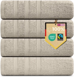 B!HOME Handtücher Set Saunatücher, Duschtücher, Gästehandtücher 100% Baumwolle, (Spar-Set, 8-St), flauschig saugfähig Frottee weich