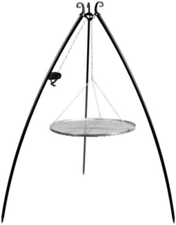 Cook King Schwenkgrill mit Grillrost, Höhe 200 cm, Höhenverstellbar, Ø 80 cm, Edelstahl