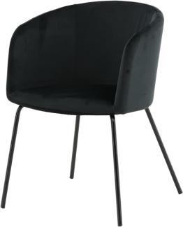 Venture Home 15562-888 Berit Chair, 20% Polyester-Leinen, Schwarz