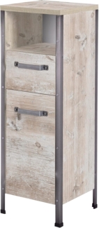 Schildmeyer Unterschrank Harkon 135090, Finduseiche Dekor, 35 x 33,6 x 104,1 cm