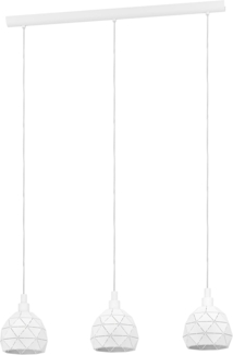 Eglo 97857 Pendelleuchte ROCCAFORTE weiß E14 3X40W L:75cm B:17cm H:110cm dimmbar