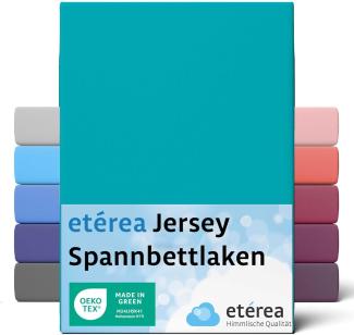 etérea Comfort Jersey Spannbettlaken Ocean 200x200 cm - 200x220 cm