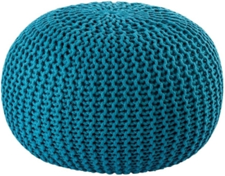 Amagohome Sitzhocker Pouf Outdoor ø 55 o. 45cm Bodenkissen Sitzpouf Hocker wetterfest pfleg