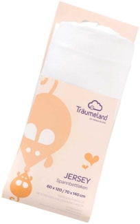 Spannbetttuch Jersey weiß