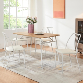 Essgruppe Omso 5-tlg. Eicheoptik/Weiß [en. casa]