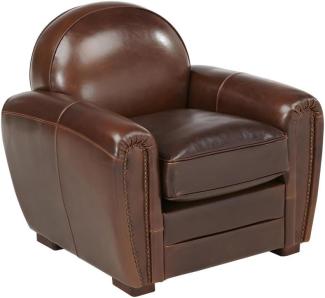 Ledersessel Vintage BAUDOIN - Braun