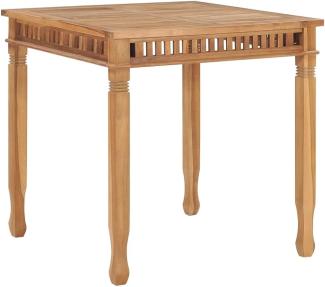 vidaXL Garten-Esstisch 80x80x80 cm Massivholz Teak 49384