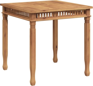 vidaXL Garten-Esstisch 80x80x80 cm Massivholz Teak 49384