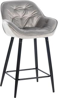 Barhocker Gibson 76 Samt (Farbe: grau)