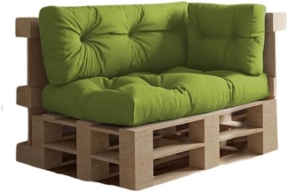 chilly pilley Palettenkissen Wasserdicht Palettenauflage Palettenpolster Palettenmöbel Gartenkissen Wasserfest Wasserabweisend viele Größen und Farben (Set 3 er. Grün)