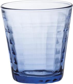 Duralex 22 cl Prisme Marine Glas, 4 Stück, blau