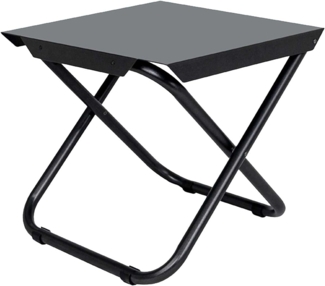 Crespo Tisch Lounger Tex-Supreme, Alu, Schwarz