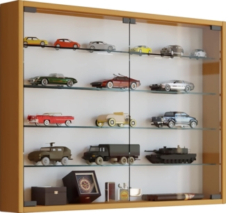 VCM Wandvitrine Mandosa 912949 Buche H. 60 x B. 80 x T. 10 cm