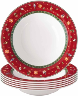 Villeroy & Boch Toy's Delight Suppenteller ø 23 cm Rot 6er Set - DS