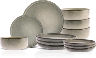 Karaca Geschirr-Set Skal Reactive Glaze Geschirrset für 4 Personen, 12 Teilig
