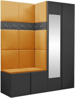 Garderoben-Set Monati XII, Graphit, Farbe: Manila 32