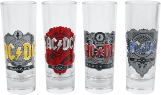 Klangundkleid Tasse AC/DC Black Ice Schnapsgläser 4er-Set