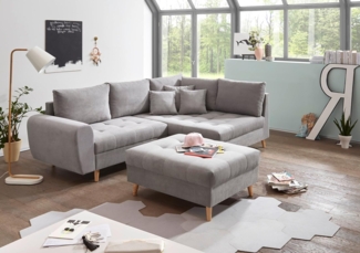Alice Ecksofa von Ed Exciting Design – Beidseitig Bestellbares Sofa mit Hocker in Verschiedenen Farben