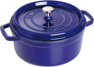 Staub La Cocotte Cocotte 22 cm, rund, Dunkelblau, Gusseisen