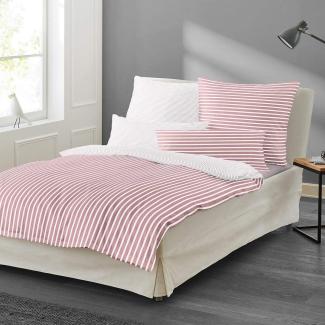 Irisette Mako-Satin Bettwäsche Set Kinder Nora-Kids 8255 rosa 100 x 135 cm + 1 x Kissenbezug 80 x 80 cm