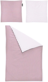 Irisette Mako-Satin Bettwäsche Set Kinder Nora-Kids 8255 rosa 100x135 cm + 1 x Kissenbezug 80x80 cm