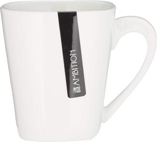 Dajar Welle KUBIKO Tasse quadratisch 200ml, Porzellan, Weiß, 7. 5x7. 5x8 cm