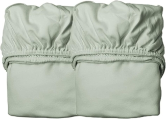 Leander Organic Spannbettlaken Cappuccino 70x140 cm Grün