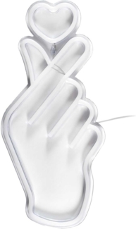 HOME DECO FACTORY, LA0061, LED Neon Heart Sign USB Lamp, Soft and Soothing Lighting, Modern and Attractive Design, Ideal for Interior Decoration, Size: 30 cm, Color: Yellow/Pink