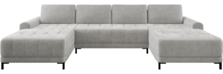 Wohnlandschaft Aurezi XL mit Bettkasten und Schlaffunktion (Farbe: Velo 633)
