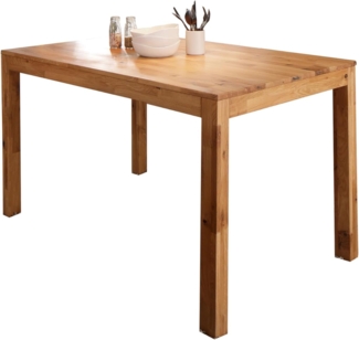 Woodroom Esstisch Soweto 140x85 cm aus Wildeiche massiv geölt – Großer Holztisch Esszimmer, rechteckig, stabile Ausführung, geölte Oberfläche, Natur, für 4–6 Personen