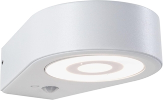 Paulmann 94867 LED Außenwandleuchte Silma Bewegungsmelder weiss 3000K IP44