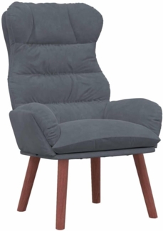 vidaXL Entspannungsstuhl Dunkelgrau 69 x 74 x 93 cm Samt 42001888