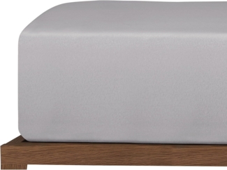 Uncover by Schiesser Spannbettlaken New Jersey - Edeljersey - 150 x 200 cm - Hellgrau