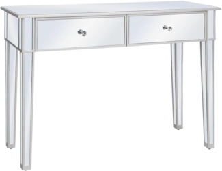 vidaXL Konsolentisch Verspiegelt MDF Glas Konsole Beistelltisch Flurtisch