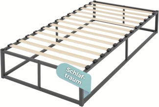 HAGO Bettgestell Premium Bett Metallbett Stahl Bettgestell Bettrahmen Industrie Design