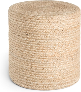 HANSE Home Pouf Jutta, Jute (1-St), Jute, Natur, Wohnzimmer, Esszimmer, Schlafzimmer, Flur, Modern, Boho