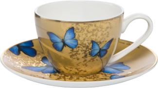 Göbel Blue Butterflies Espressotasse,Porzellan, Bone China, 100 ml, 26150361