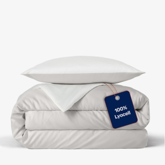 twenty:three® Bettwäsche Lyocell Bettwäsche Gray-White, Lyocell, Atmungsaktiv, Ultraweich, 100% TENCEL™ Lyocell, Nachhaltig