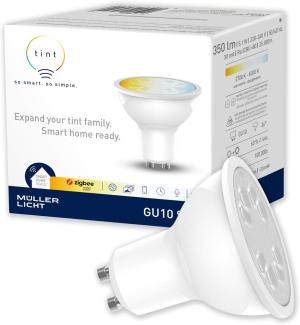 tint Smarter LED-Reflektor – Steuerbar per Alexa oder Fernbedienung – Dimmbare GU10 Glühbirne mit warm- und kaltweißem Licht (2700-6500 K), 5 W